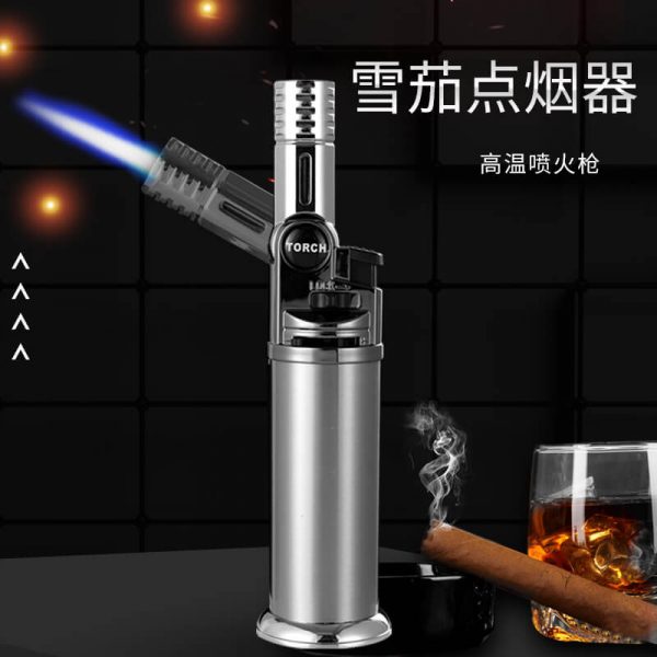 真探者雪茄点烟器金属焊枪点火器户外高温喷火枪直冲喷枪打火器GF910 - 图片 2