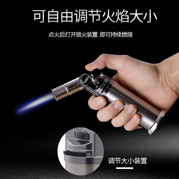 真探者雪茄点烟器金属焊枪点火器户外高温喷火枪直冲喷枪打火器GF910 - 图片 5