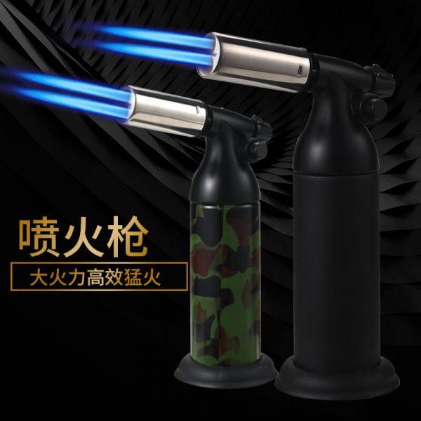 真探者烧烤烘焙点火器焊枪高温双火户外喷火枪双火大喷枪抗风喷枪GF9262 - 图片 4